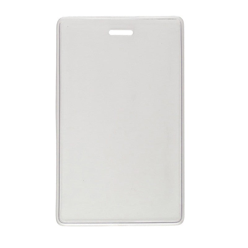 1840-5050 | 2.64" W x 4.50" H - Vertical Clear Vinyl Badge Holder (Blank)