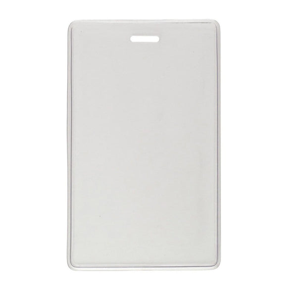 1840-5050 | 2.64" W x 4.50" H - Vertical Clear Vinyl Badge Holder (Blank)