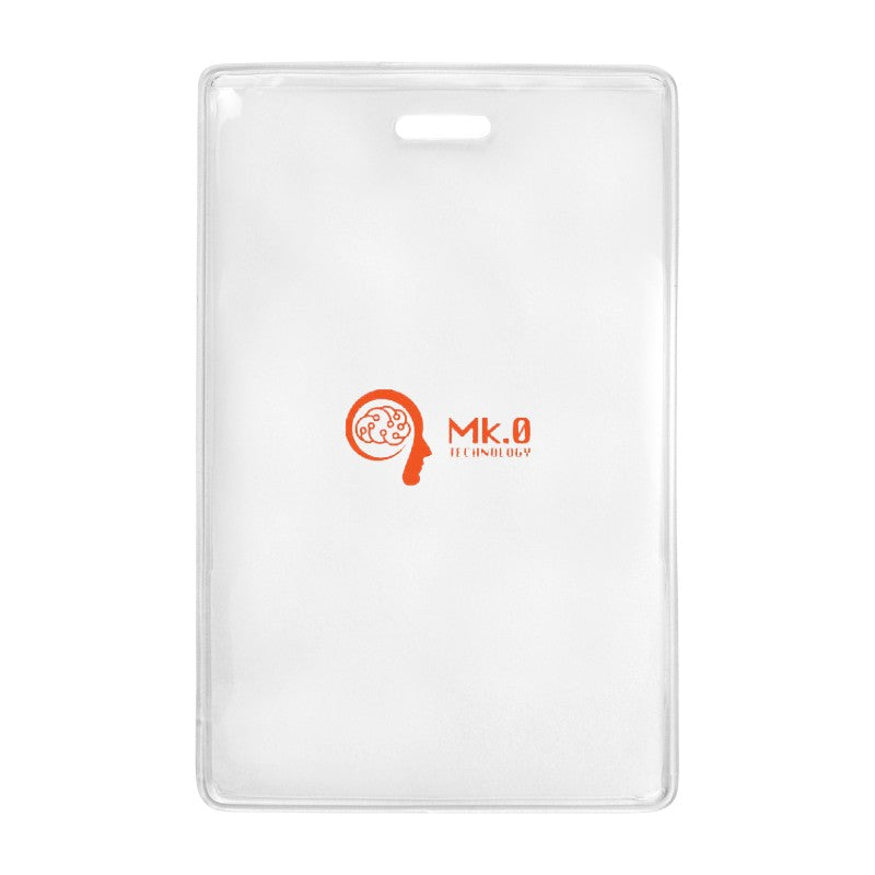 1840-5057-C | 2.78" W x 4.38" H - Vertical Clear Vinyl Badge Holder (1 Color Imprint)