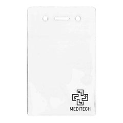 1840-5060-C | 2.82" W x 4.53" H - Vertical Clear Vinyl Badge Holder (1 Color Imprint)