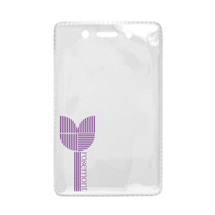 1840-5061-C | 2.80" W x 4.50" H - Anti-Static Vertical Clear Vinyl Badge Holder (1 Color Imprint)