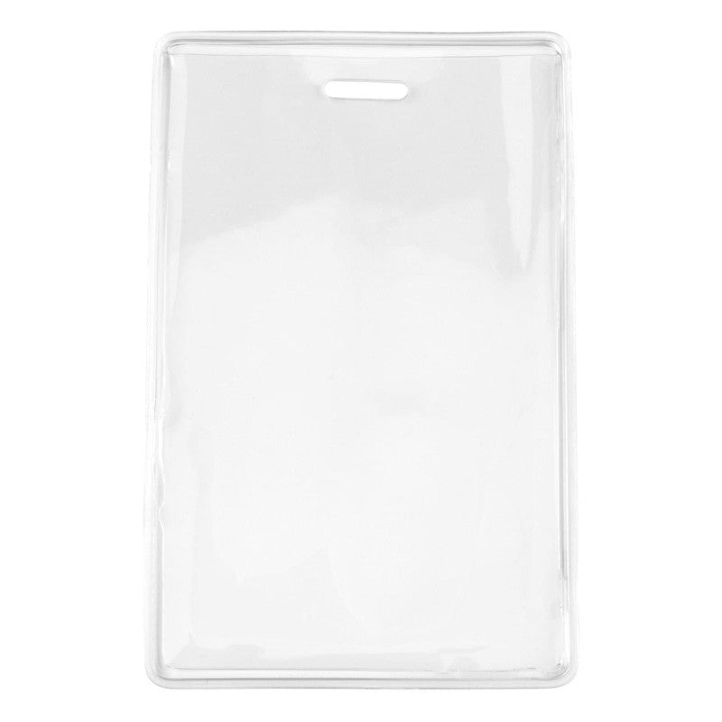 1840-5150 | 3.00" W x 4.88" H - Vertical Clear Vinyl Badge Holder (Blank)