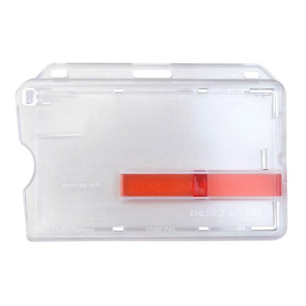 1840-6410 | 3.38" W x 2.18" H - Horizontal Rigid Card Holder (Blank)
