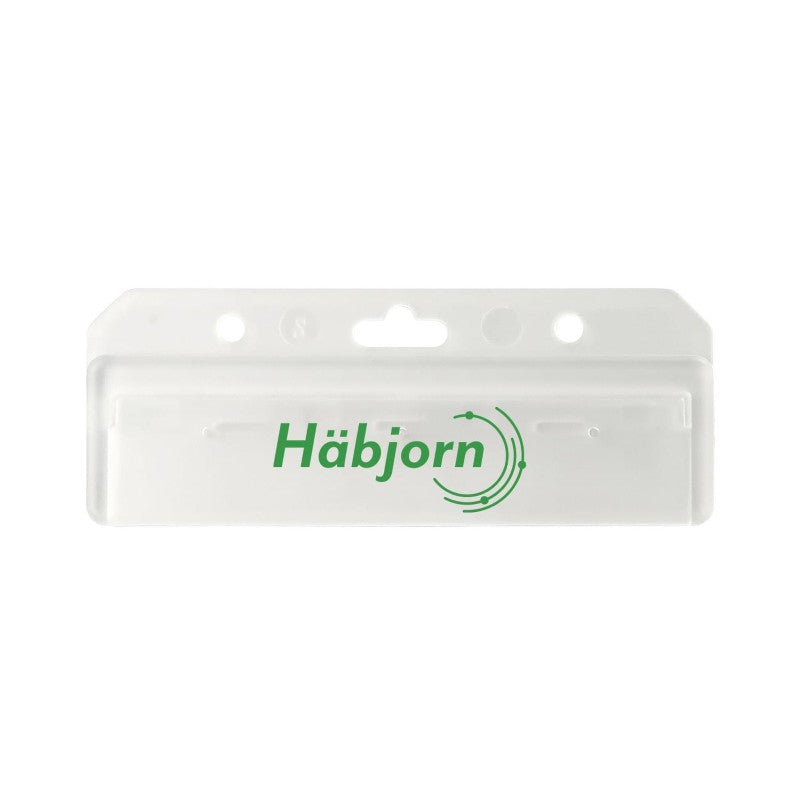 1840-8000-C | 3.63" W x 1.40" H - Rigid Card Holder Strip (1 Color Imprint)