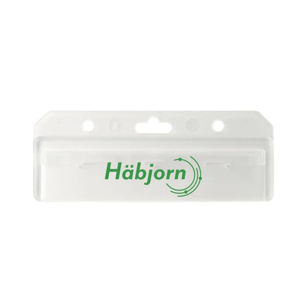 1840-8000-C | 3.63" W x 1.40" H - Rigid Card Holder Strip (1 Color Imprint)