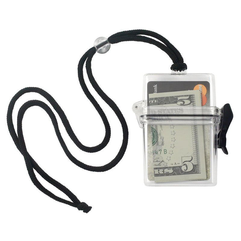 1840-9000 | 2.38" W x 3.75" H - Water-Resistant Badge Holder and Lanyard Combo (Blank)