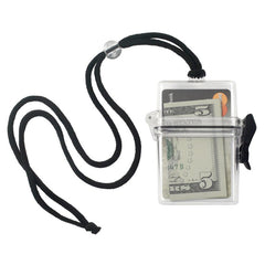 1840-9000 | 2.38" W x 3.75" H - Water-Resistant Badge Holder and Lanyard Combo (Blank)