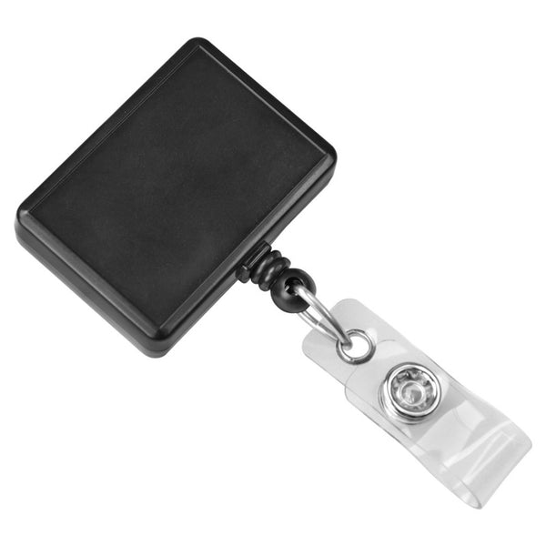 2120-390X | Rectangle Badge Reel with Clear Vinyl Strap