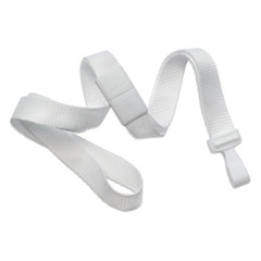 2138-477X | 5/8" Flat Blank Lanyard with Breakaway (Wide Plastic J-Hook)