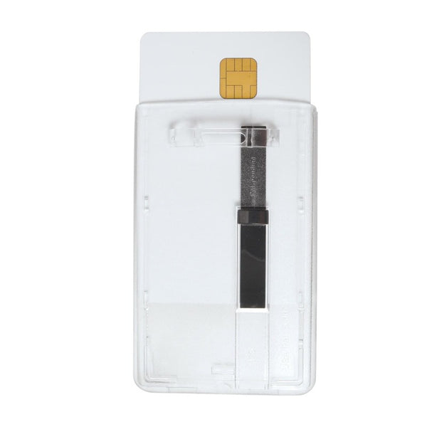 736-N | 2.28" W x 3.60" H - Vertical Rigid Card Holder (Blank)