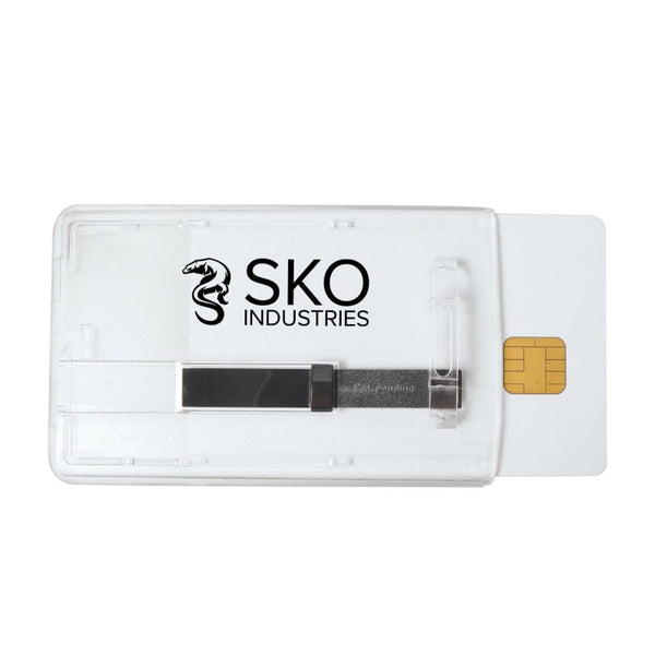 736-N-C | 2.28" W x 3.60" H - Vertical Rigid Card Holder (1 Color Imprint)
