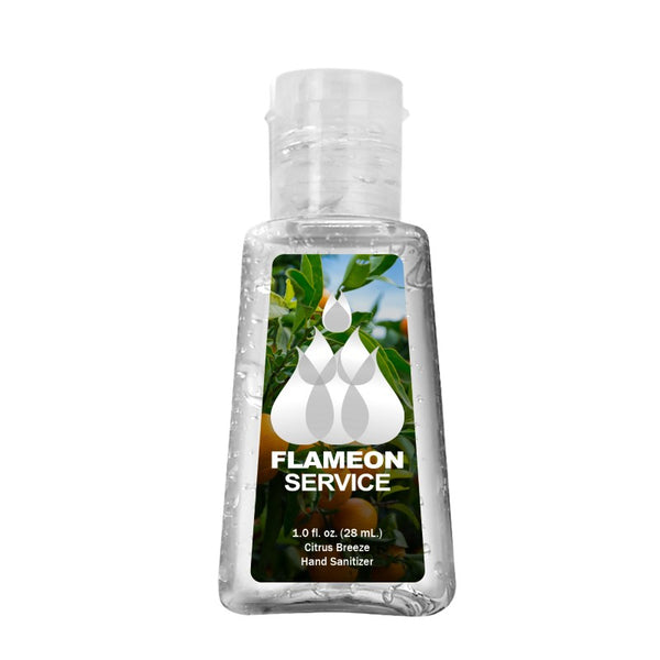 CHSTB1 | 1 oz. Clear Sanitizer in Trapezoid Bottle