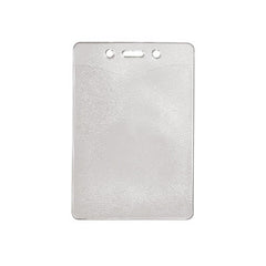 CL-1815-1300 | 3.18" W x 4.78" H - Vertical Clear Vinyl Badge Holder (Blank)