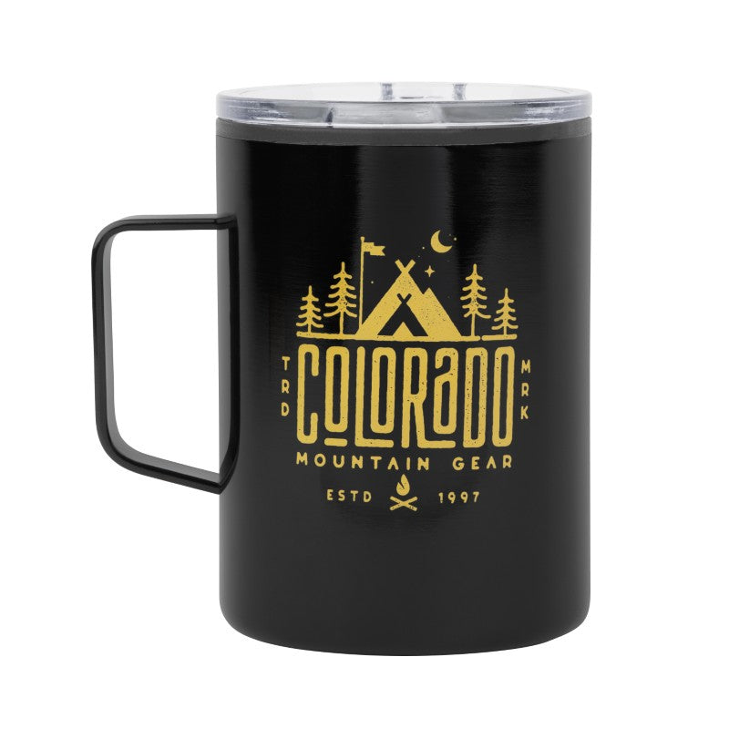 CM175-1 | 13.5 oz. Boondocking Stainless Steel Camper Mug (1 Color Imprint)