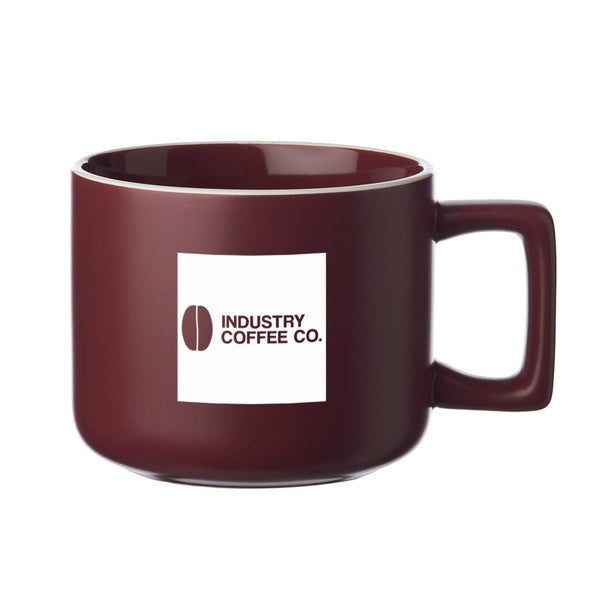 CM24-1 | 14 oz. Milano Matte Ceramic Mug (1 Color Imprint)