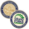 COINBR-175-2 | 1.75" Brass Challenge Coin (4 Colors on Both Sides)