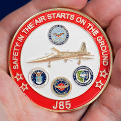 COINBR-2-1 | 2" Brass Challenge Coin (4 Colors on 1 Side)