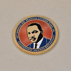 COINBR-2-1 | 2" Brass Challenge Coin (4 Colors on 1 Side)