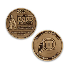 COINBR-225-0 | 2.25" Brass Challenge Coin (No Color Fill)