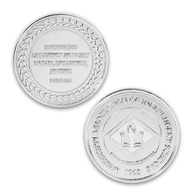COINBR-25-0 | 2.5" Brass Challenge Coin (No Color Fill)
