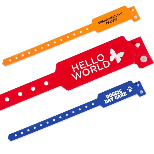 CUST-WF-PLS | Custom Plastic Wristband (Wide-Faced)