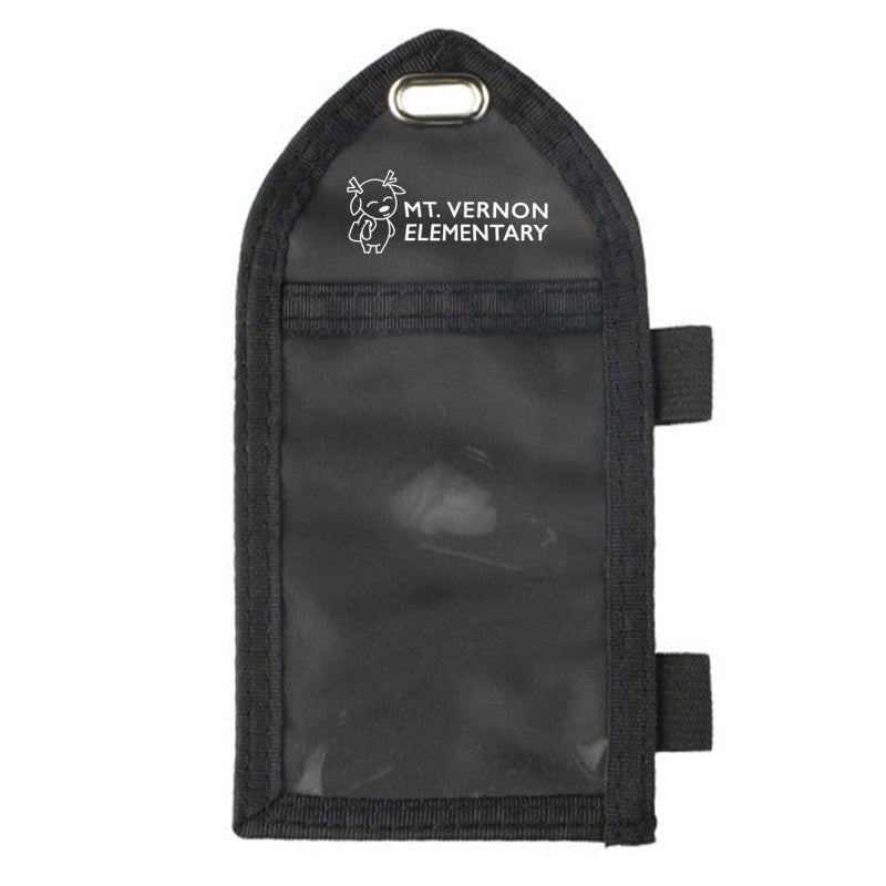 CW-2-BLK-C | 3.25" W x 6.25" H - 2-Pocket Credential Wallet (1 Color Imprint)