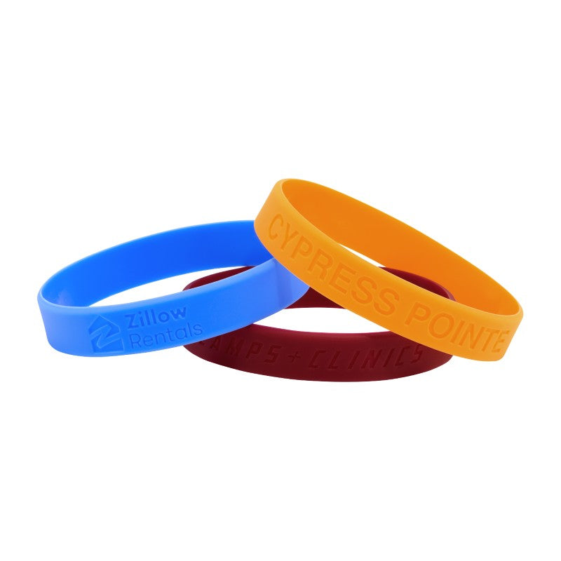 DB-12 | 1/2" Debossed Silicone Wristband