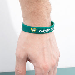 DBCFR-12 | 1/2" Rush Debossed Silicone Wristband with Colorfill