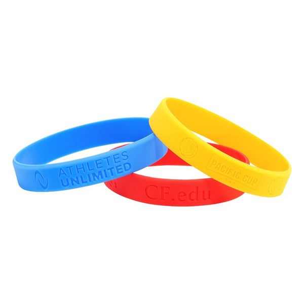 DBR-12 | 1/2" Rush Debossed Silicone Wristband