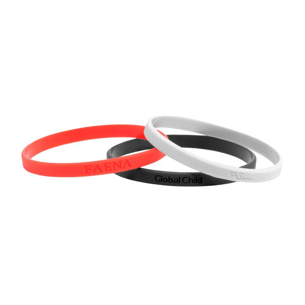 DBR-14 | 1/4" Rush Debossed Silicone Wristband