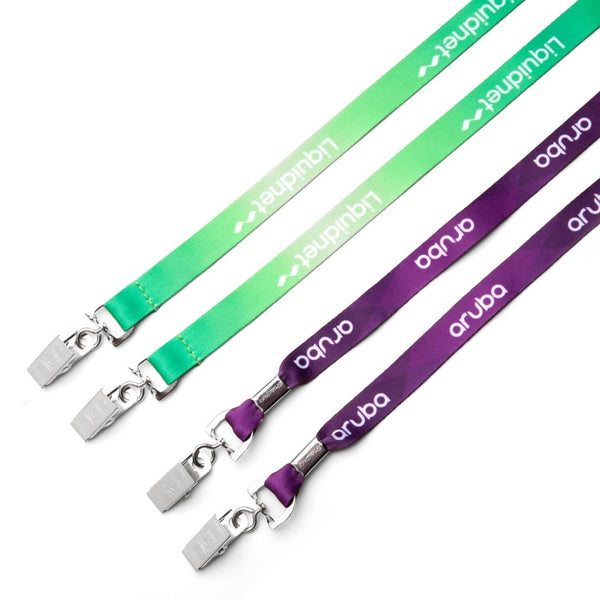 DEND-DS-58 | 5/8" Double Ended Dye Sublimated Lanyard