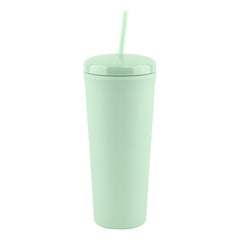 DTM25-1 | 25 oz. Dome Rubberized Plastic Travel Mug (1 Color Imprint)