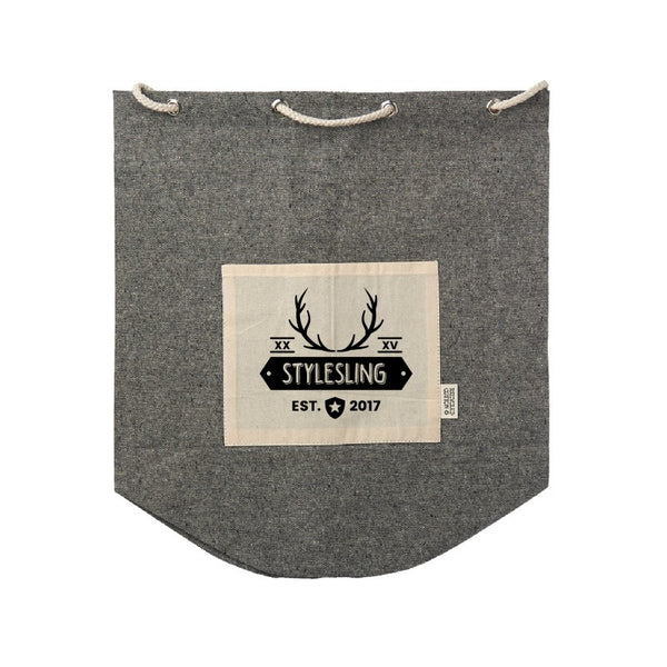 ECDB-1 | Recycled Cotton Drawstring Backpack (1 Color Imprint)