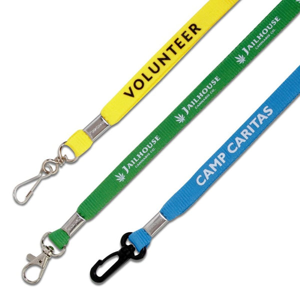 ECOFPL-12 | 1/2" Eco-Friendly Flat Polyester Lanyard