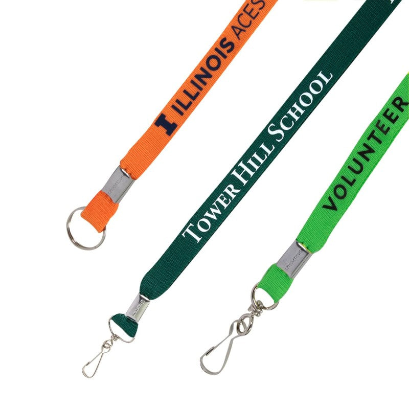 ECOFPL-58 | 5/8" Eco-Friendly Flat Polyester Lanyard