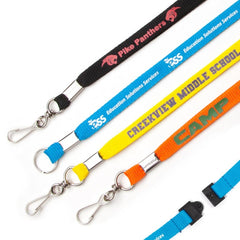 FPLY-12 | 1/2" Flat Polyester Youth Lanyard with Breakaway