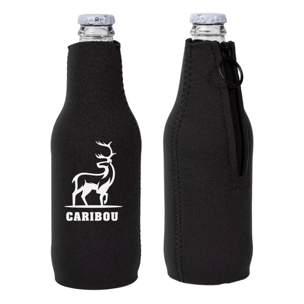 IDP-BC02-1 | Neoprene Zipper Beer Bottle Cooler (1 Color Imprint)