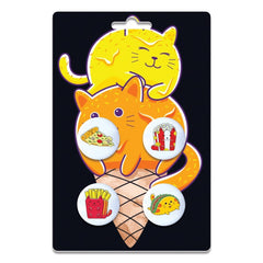 IDP-BTP4-1 | Four 1" Pin-Back Buttons on Backing Card