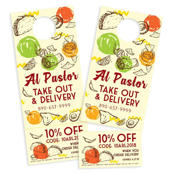 IDP-DH14-P | Door Hanger (14pt High Gloss - Perforated)