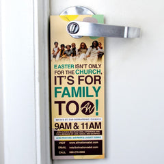 IDP-DH14-P | Door Hanger (14pt High Gloss - Perforated)