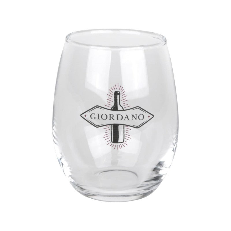 IDP-GW02-2 | 9 oz. Tulip Stemless Wine Glass (2 Color Imprint)