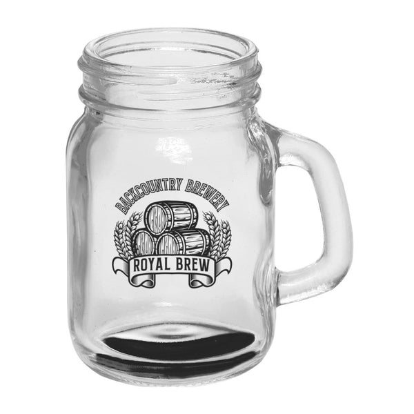 IDP-MMJ-2 | 4.5 oz. Mini Mason Jar Sampler Glass (2 Color Imprint)