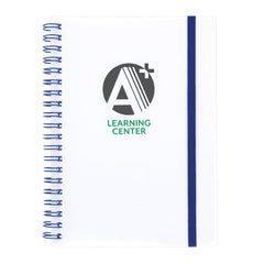 IDP-NP04-2 | White Spiral Notebook (2 Color Imprint)