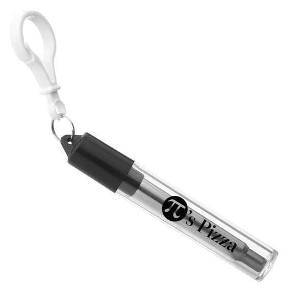 IDP-STRAW2-1 | Retractable Metal Straw with Cleaner (1 Color Imprint)