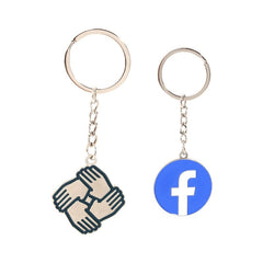 KC-1-125 | 1.25" Soft Enamel Keychain (1 Sided)