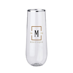 LWG9-F | 9 oz. Luxor Plastic Stemless Wine Glass (Full Color Imprint)