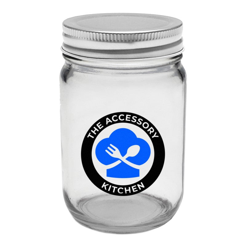 MJSC12-2 | 12 oz. Mason Jar Storage Container (2 Color Imprint)