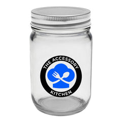 MJSC12-2 | 12 oz. Mason Jar Storage Container (2 Color Imprint)