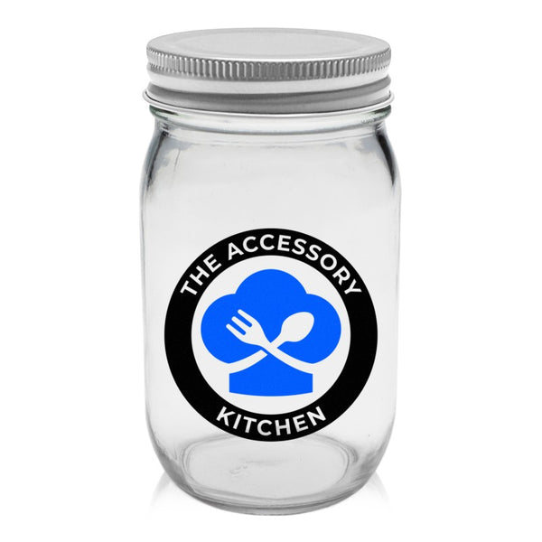 MJSC16-2 | 16 oz. Mason Jar Storage Container (2 Color Imprint)