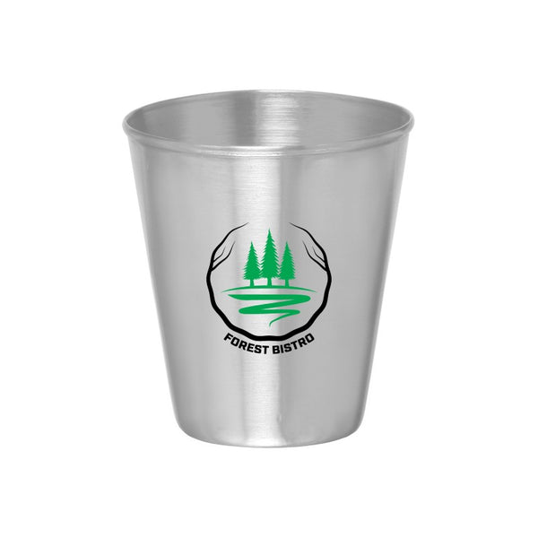 MSG-2 | 2.5 oz. Metal Shooter Shot Glass (2 Color Imprint)